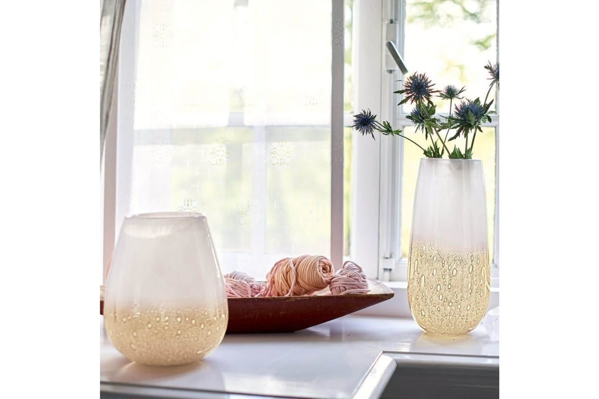 Viharlámpa - CASOLARE viharlámpa-váza 25cm fehér-bézs - Leonardo