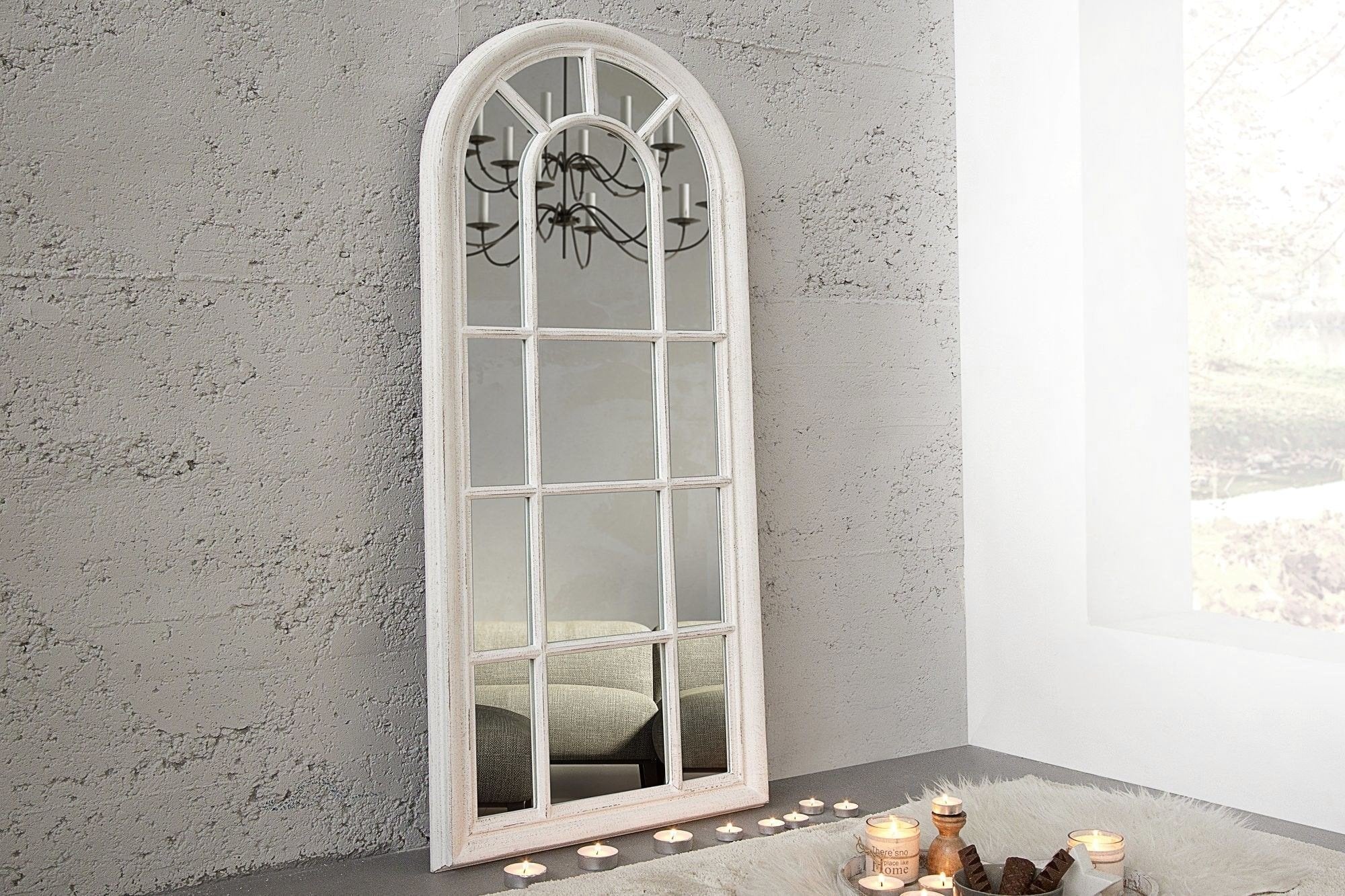 Tükör - CASTILLO fehér vintage tükör 140cm
