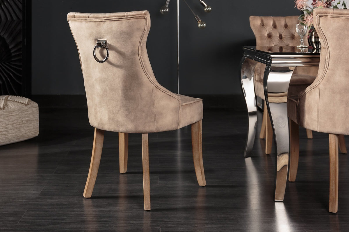 Szék - CASTLE barna bársony szék