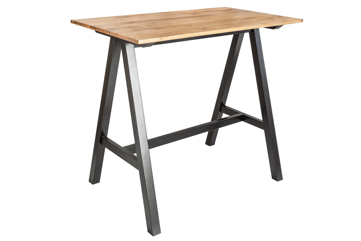 Bárasztal - CASTLE barna tölgyfa bárasztal 120x70x105