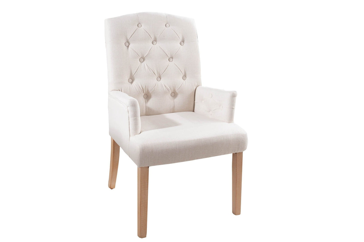 Szék - CASTLE bézs 100% polyester szék 59x46x102
