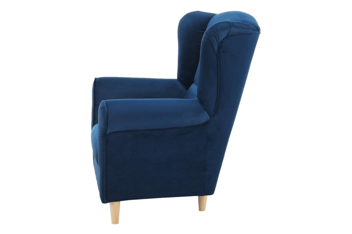 Fotel - CHARLOT kék szövet fotel