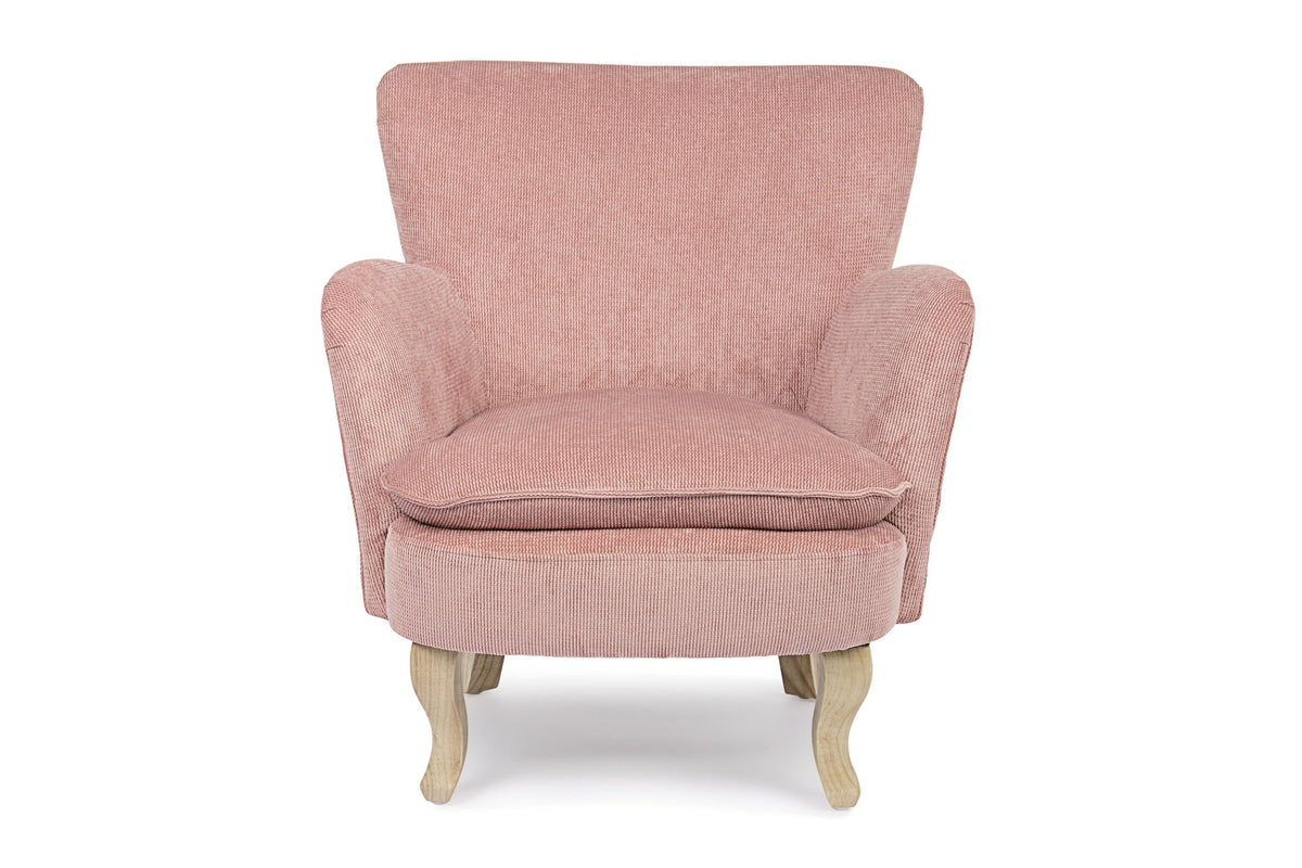 Fotel - CHENILLE rózsaszín fotel