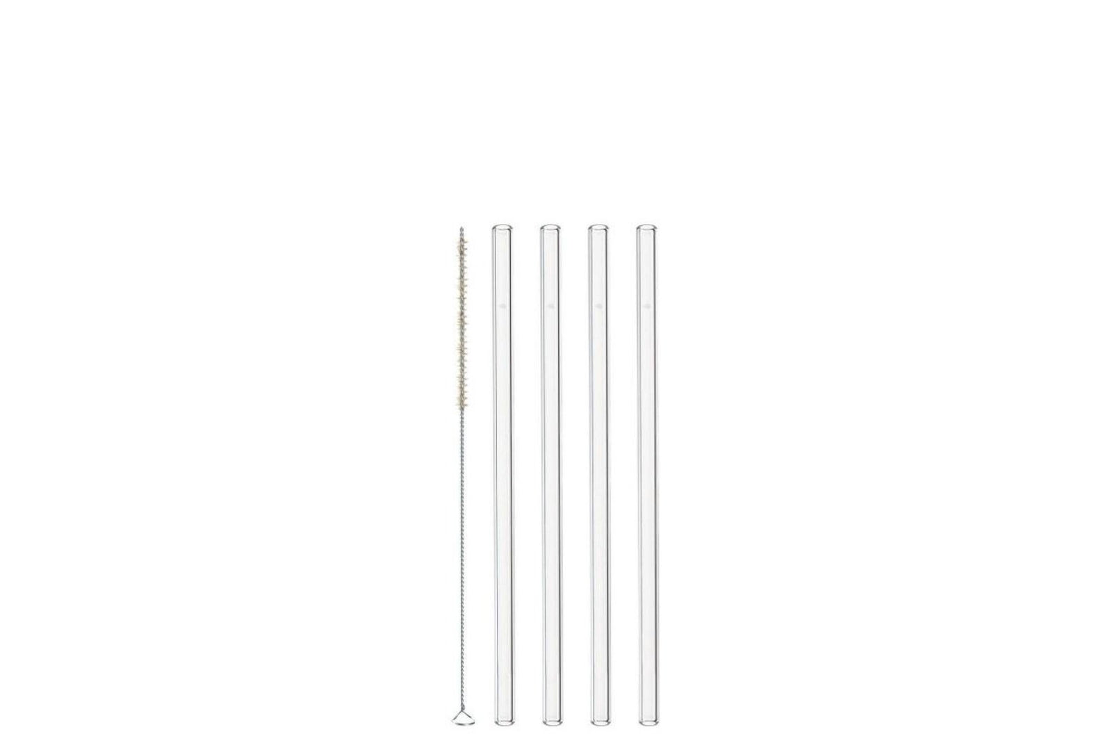 Szívószál - CIAO szívószál szett 4részes 20cm tisztítókefélvel - Leonardo