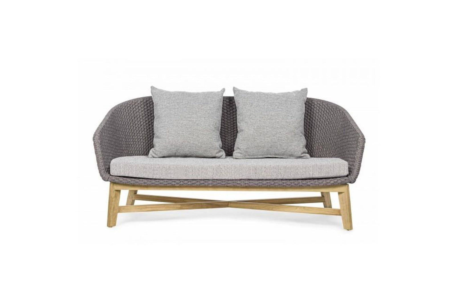 Kerti kanapé - COACHELLA szürke 100% polypropilen kerti kanapé