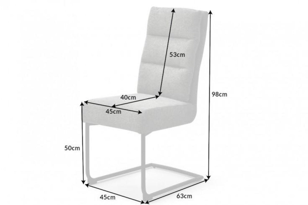 Szék - COMFORT szürke szövet szék