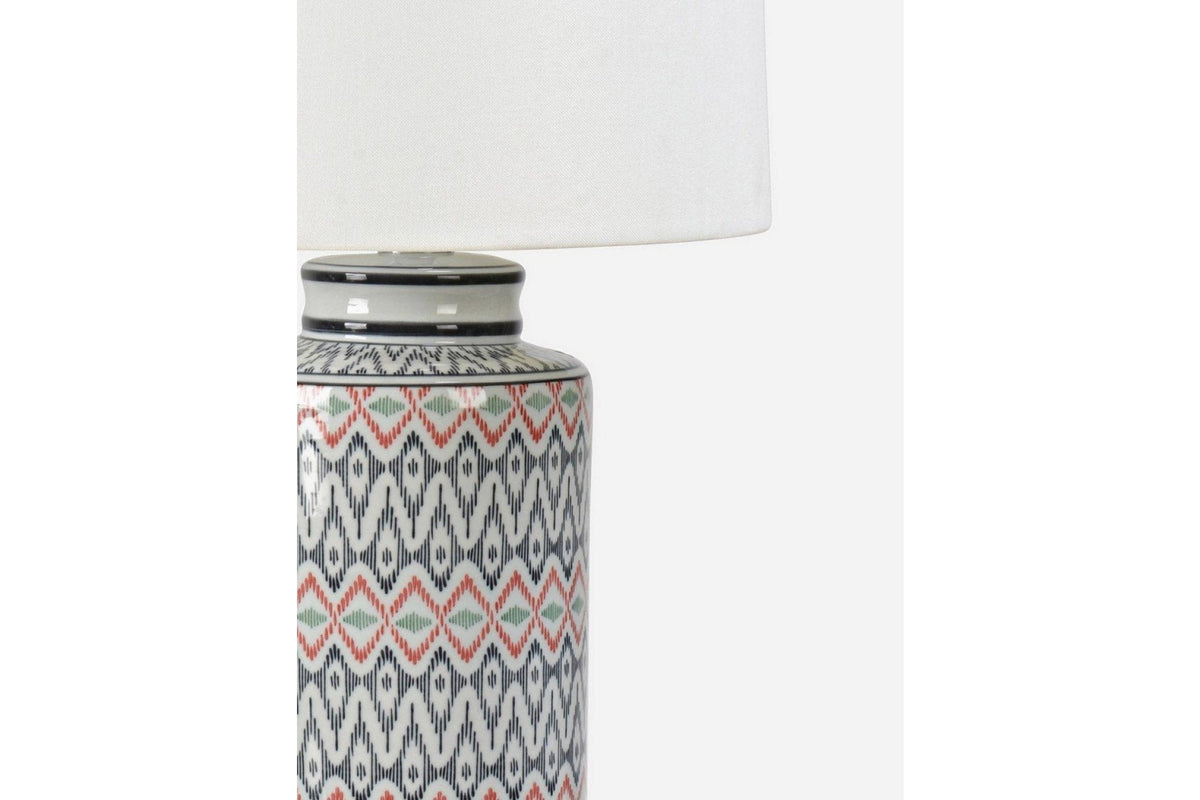Asztali lámpa - CONGO fehér porcelán asztali lámpa