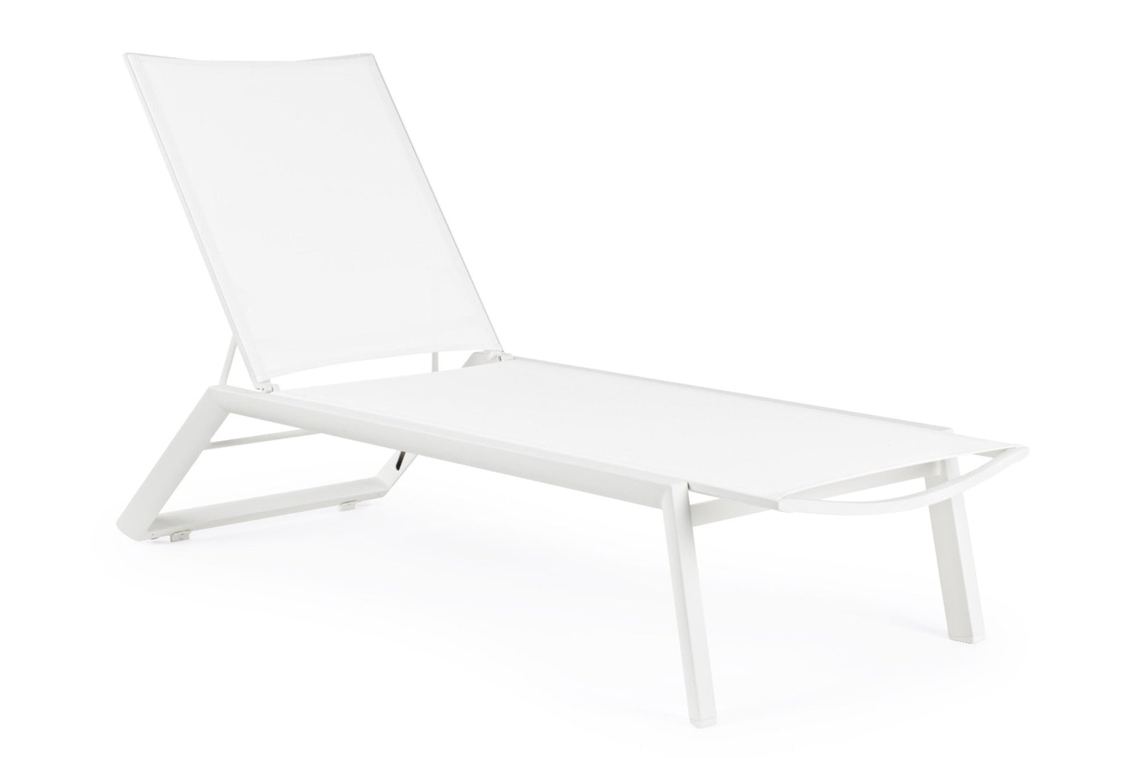 Napozóágy - CRUISE fehér szövet napozóágy