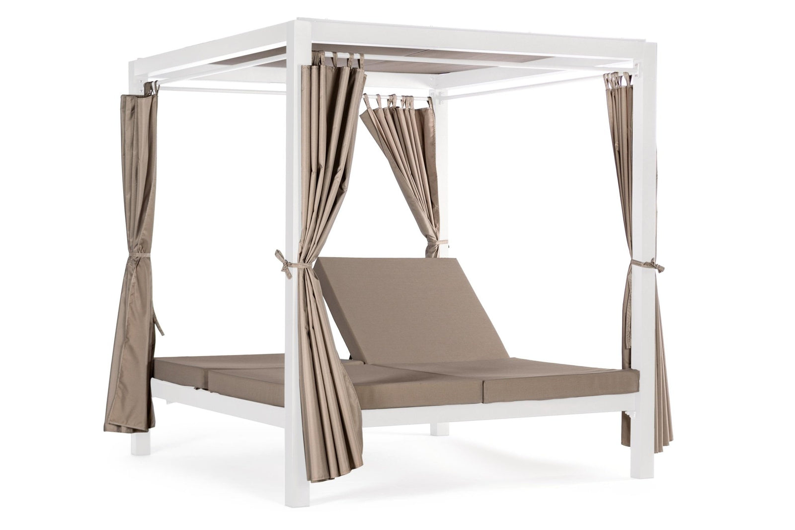 Napozóágy - CUDI II szürkésbarna szövet napozóágy