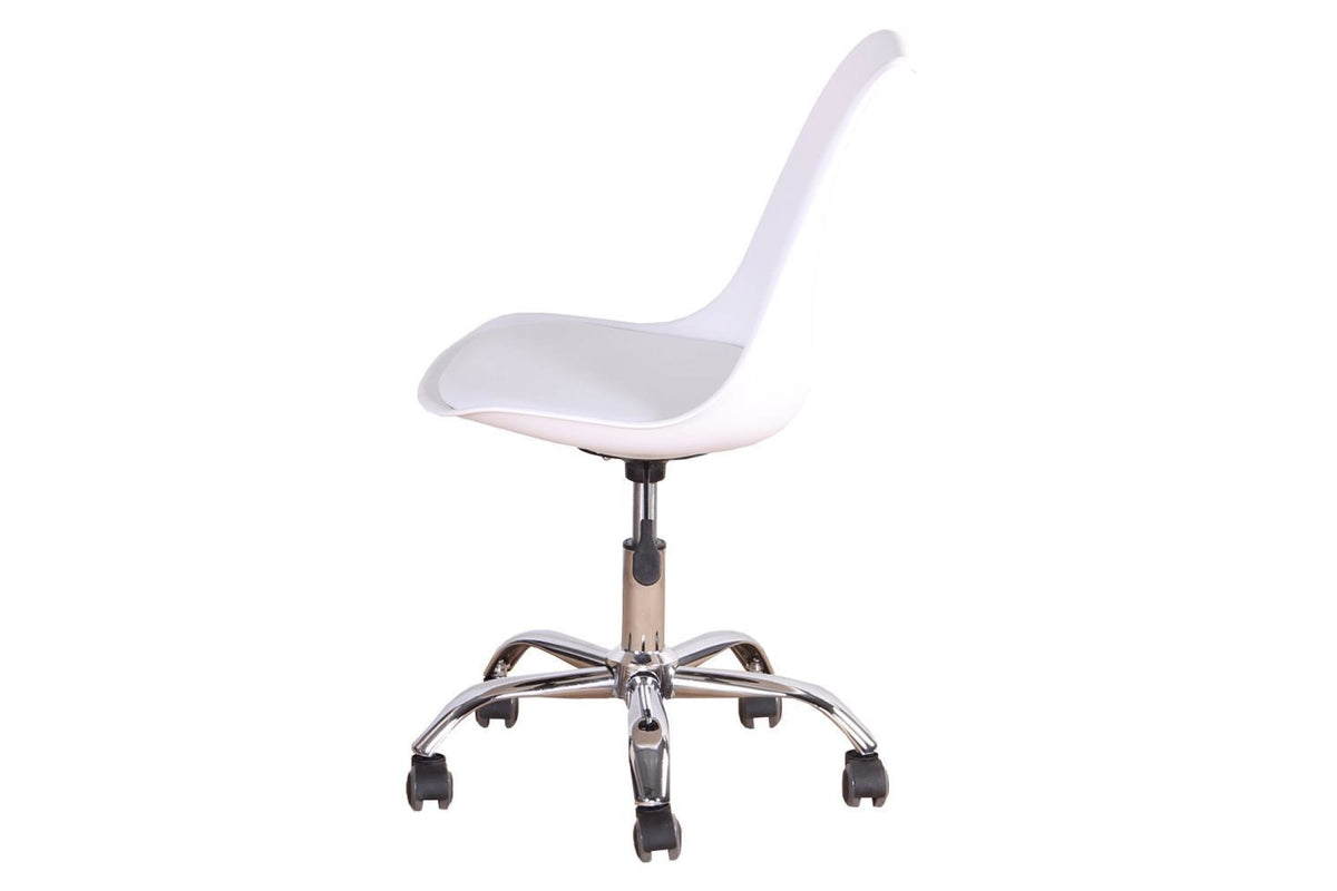 Irodai szék - DARISA fehér ökobőr irodai szék