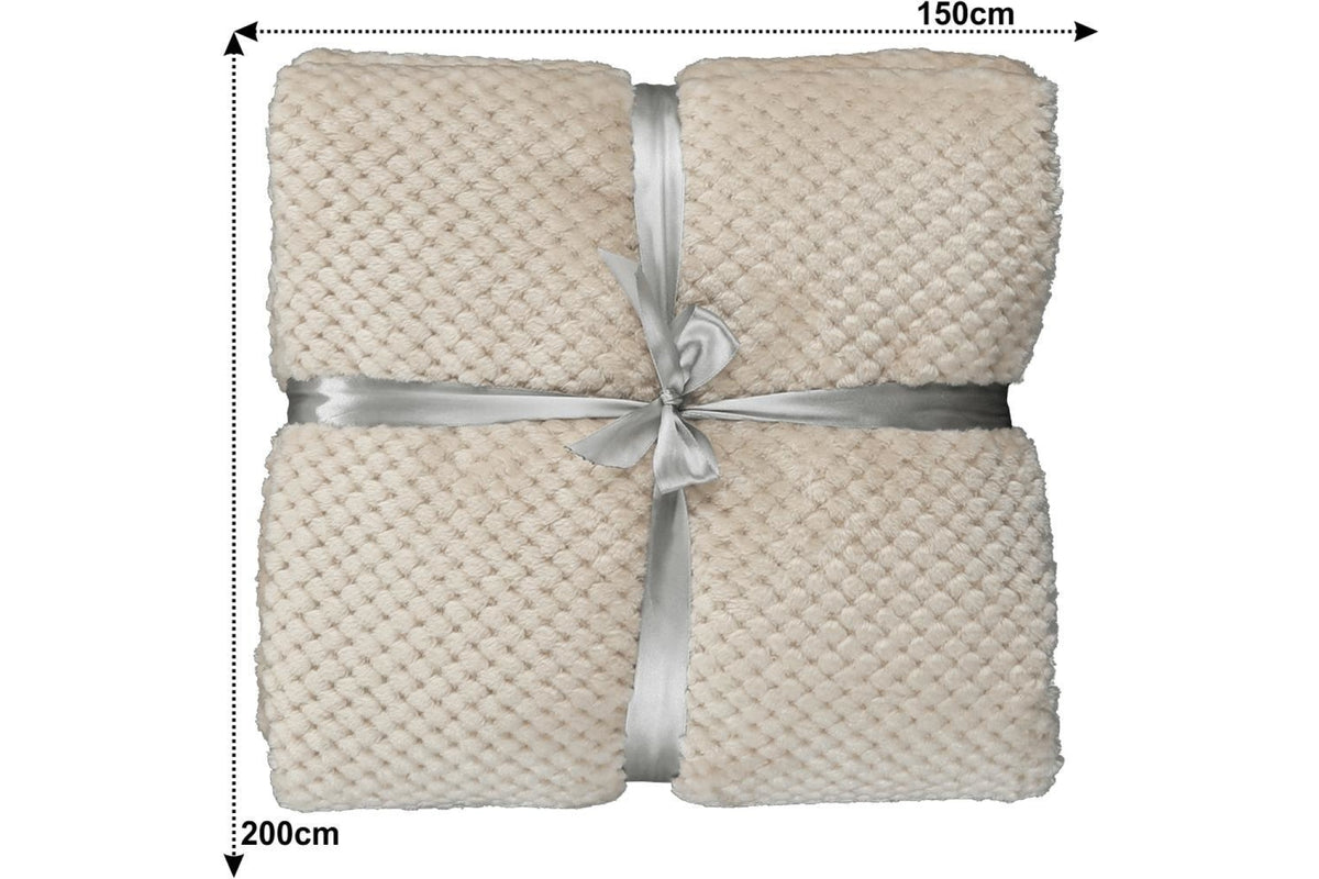 Takaró - DEFANA bézs polyester takaró