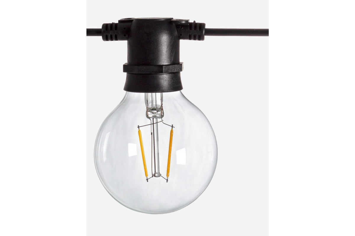 Kültéri lámpa - DENZEL átlátszó üveg kültéri lámpa 8 cm