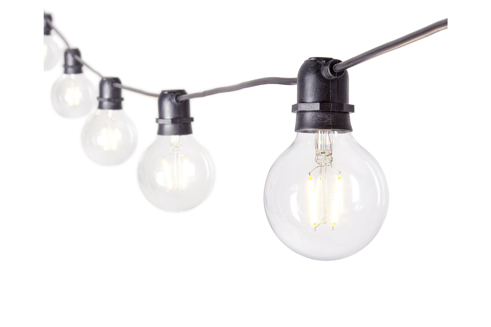 Kültéri lámpa - DENZEL átlátszó üveg kültéri lámpa 8 cm