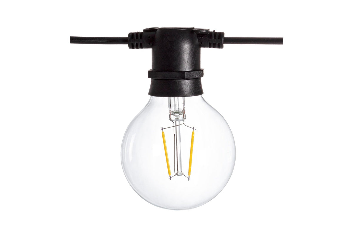 Kültéri lámpa - DENZEL átlátszó üveg kültéri lámpa 8 cm