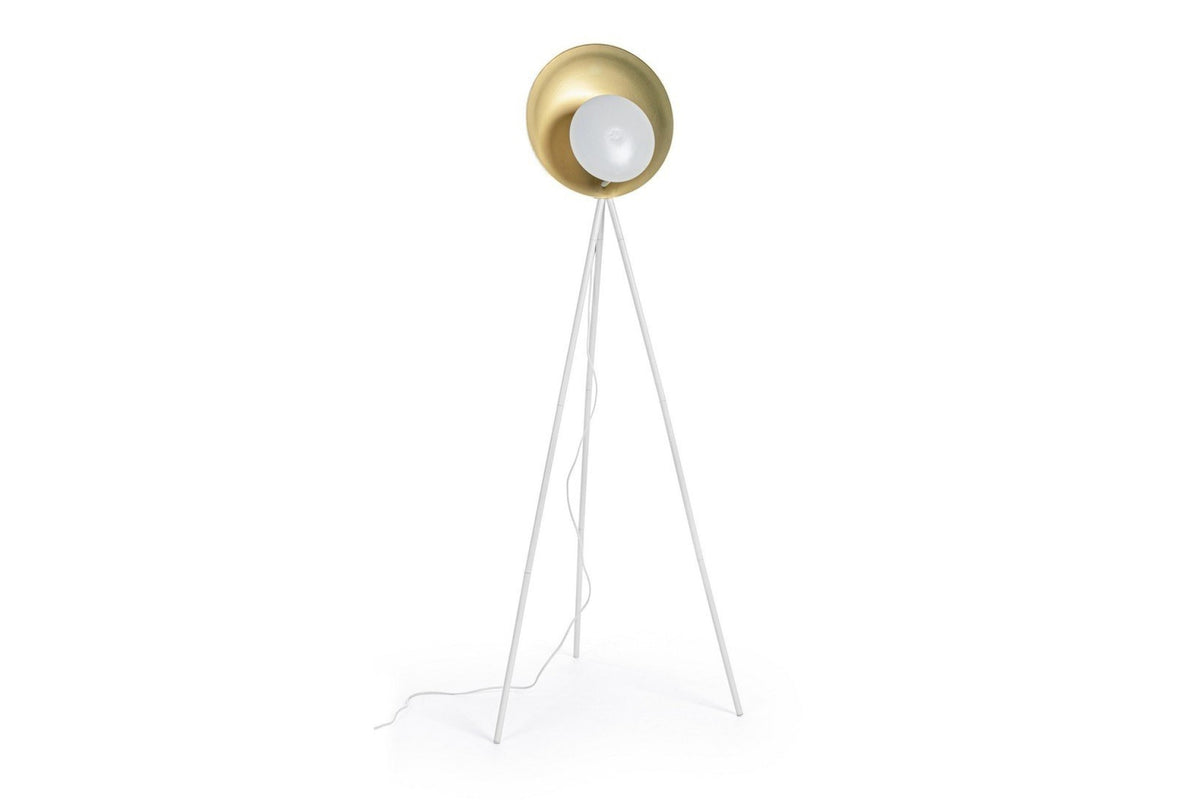 Állólámpa - DESIGN III arany acél állólámpa