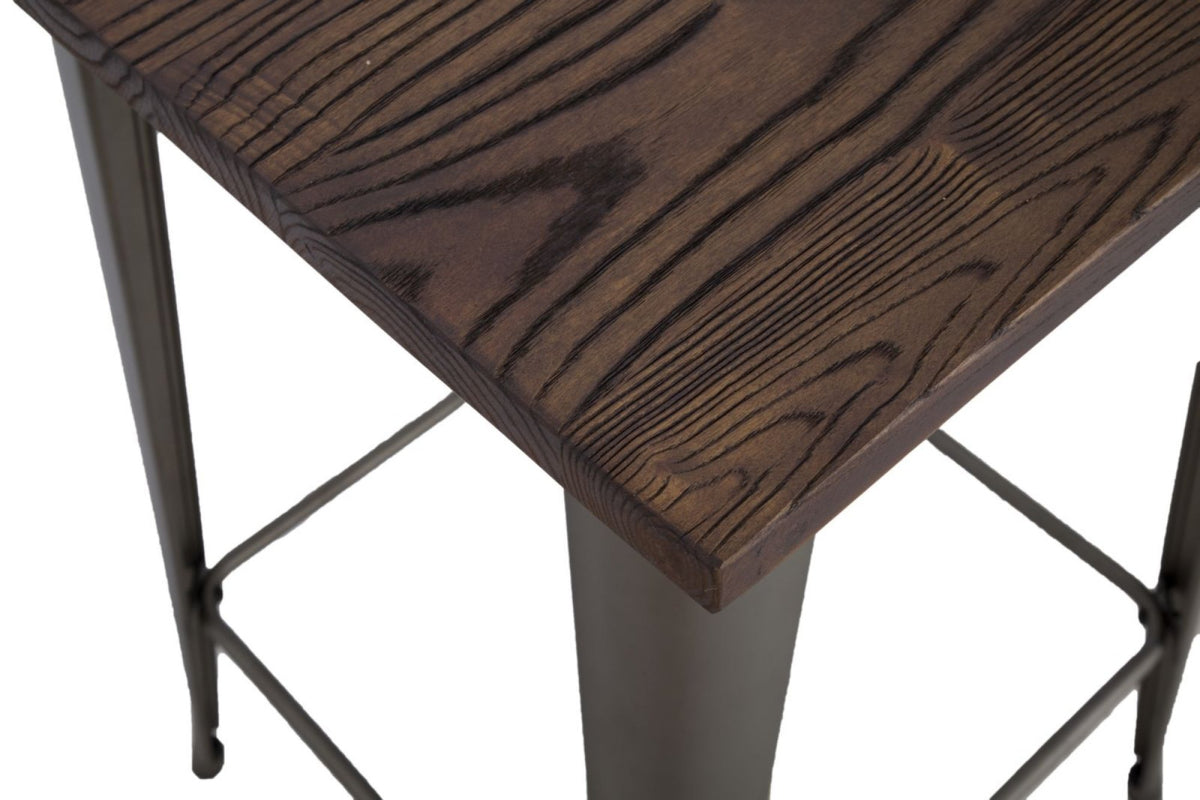 Bárasztal - DETROIT barna vas bárasztal