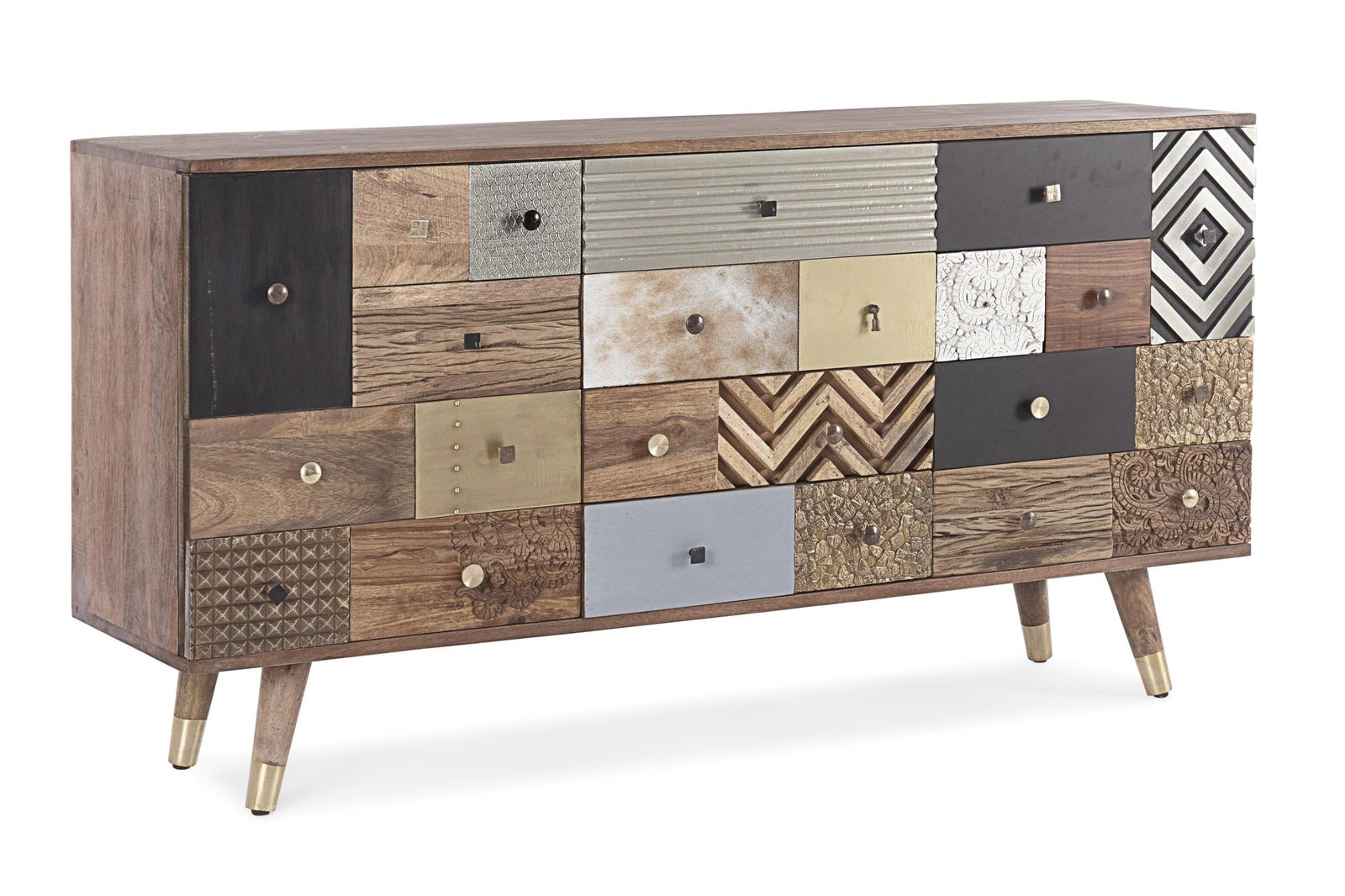 Tálalószekrény - DHAVAL tálalószekrény 2 ajtóval és 4 fiókkal