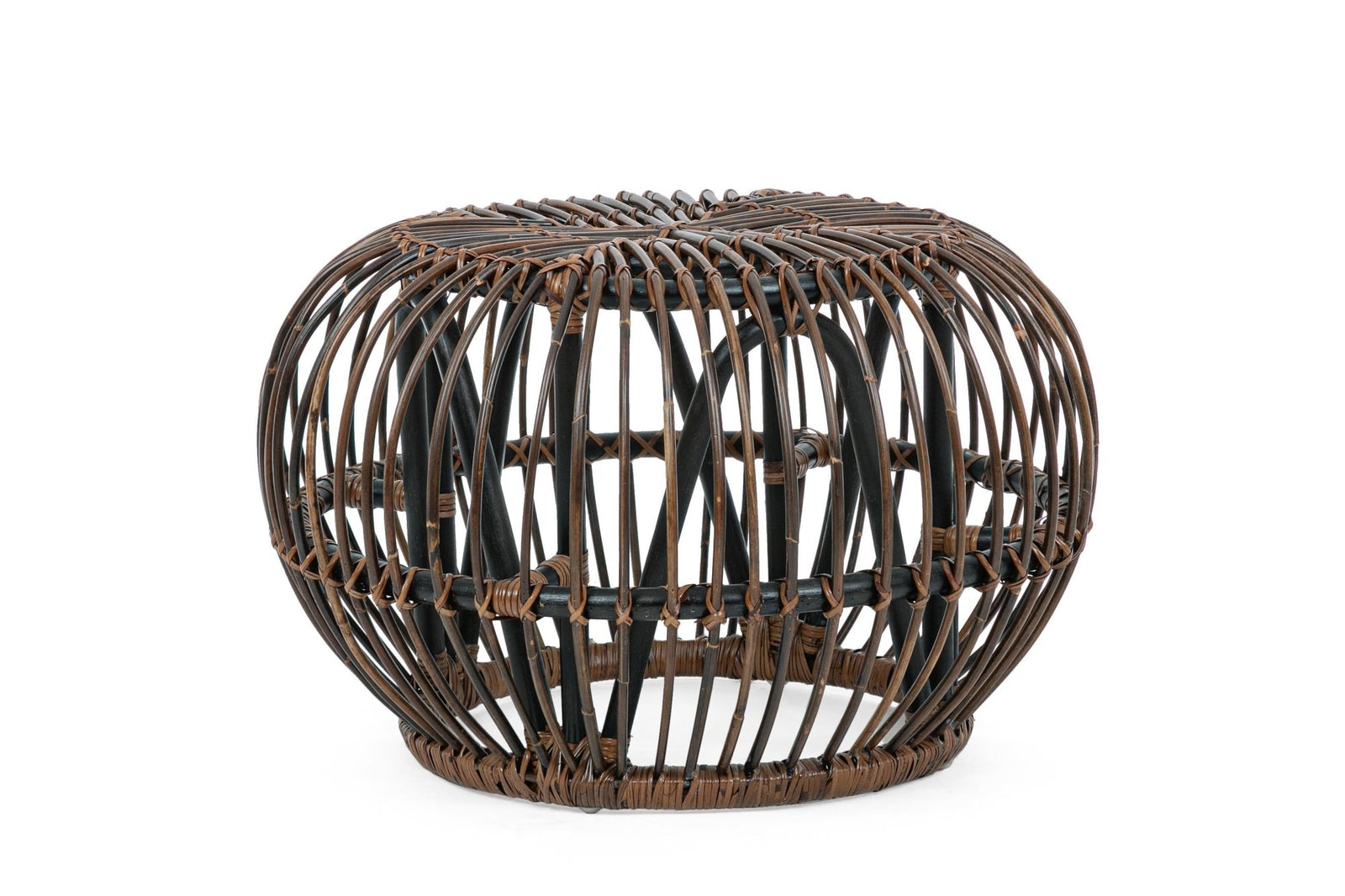 Dohányzóasztal - DORADAL fonott dohányzóasztal / puff