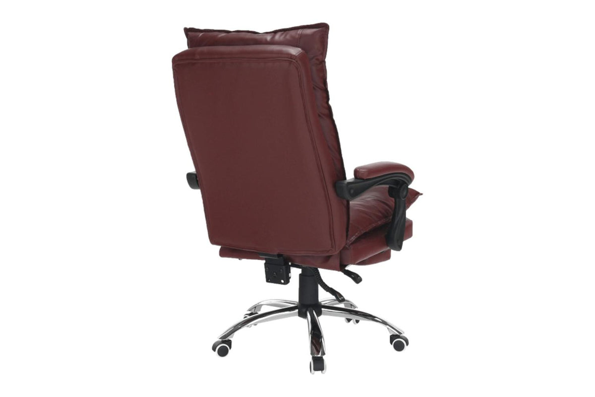 Irodai szék - DRAKE bordó ökobőr irodai szék