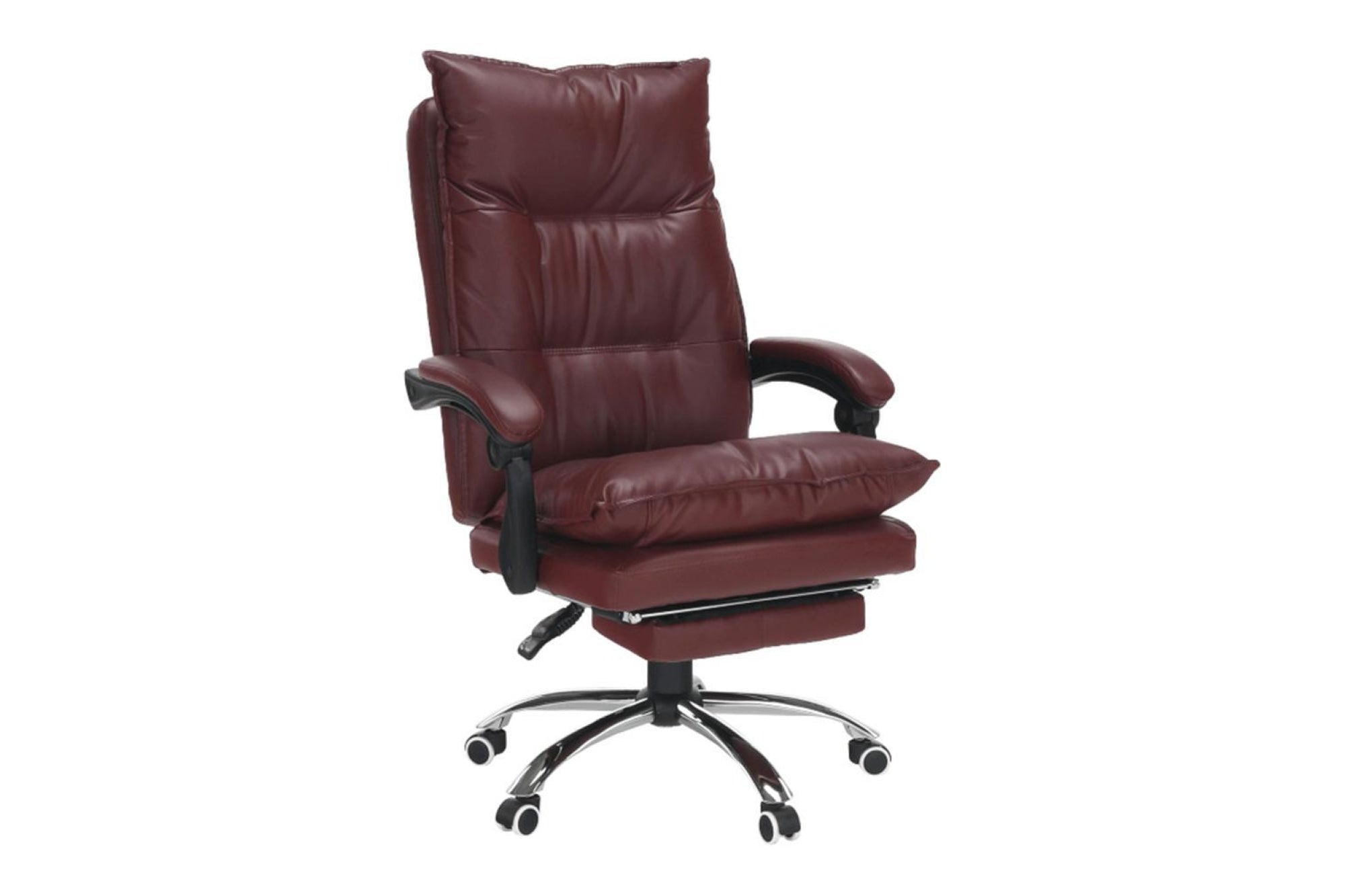 Irodai szék - DRAKE bordó ökobőr irodai szék
