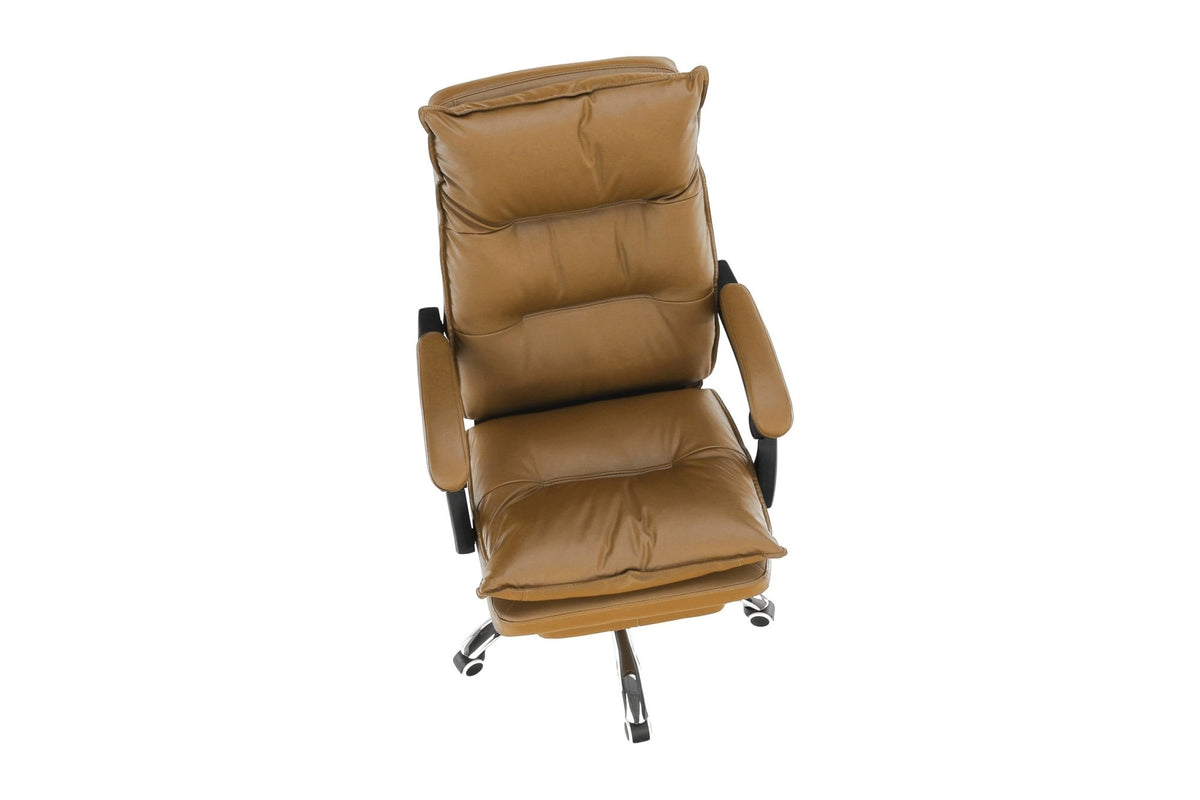 Irodai szék - DRAKE textilbőr irodai szék lábtartóval