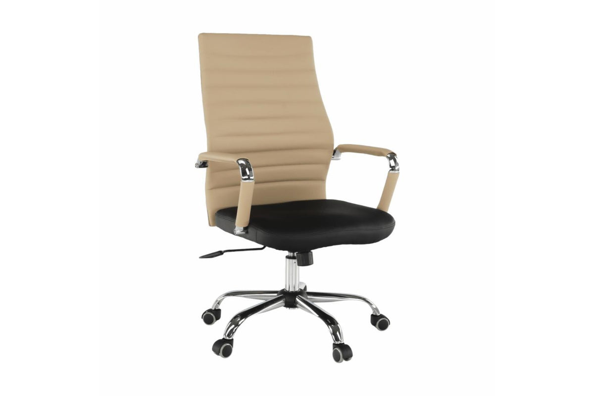 Irodai szék - DRUGI fekete ökobőr irodai szék