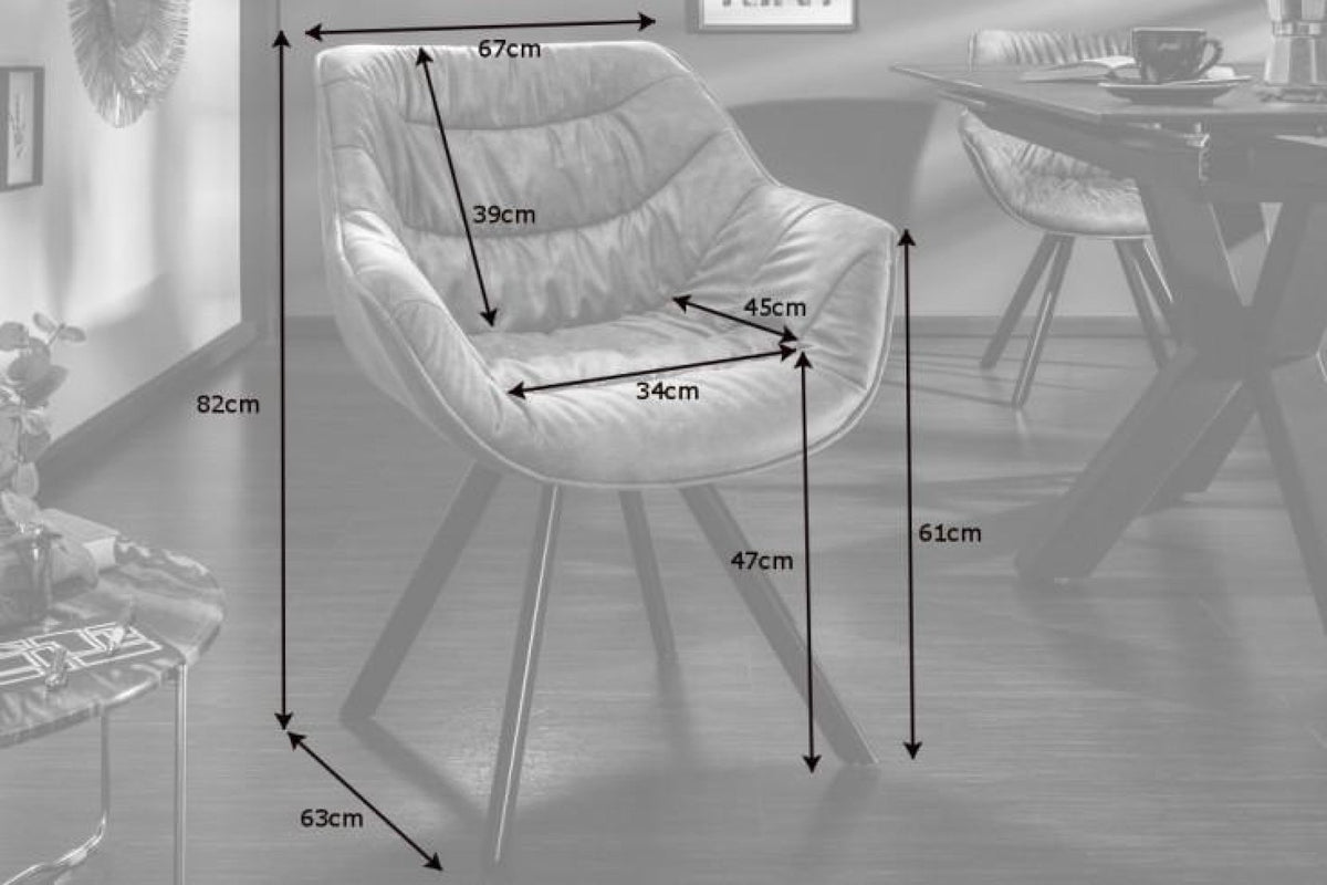 Szék - DUTCH COMFORT szürke karfás szék