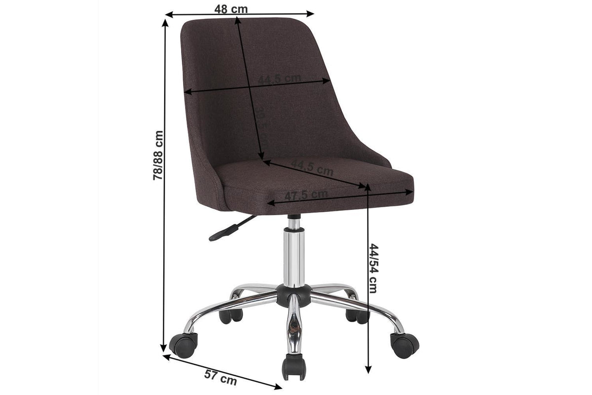 Irodai szék - EDIZ barna szövet irodai szék