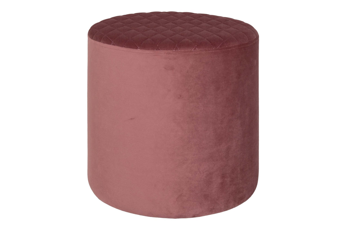 Puff - EJBY rózsaszín kordbársony puff