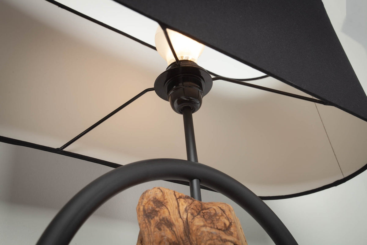 Állólámpa - ELEMENTS barna akácfa állólámpa