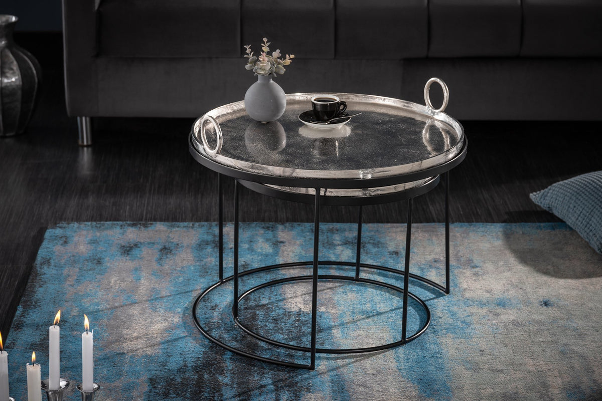 Lerakóasztal - ELEMENTS ezüst alumínium lerakóasztal