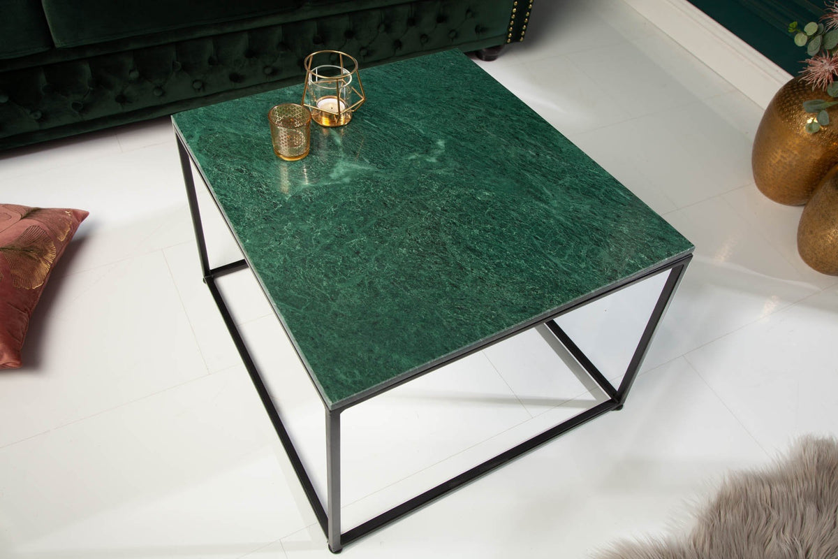 Dohányzóasztal - ELEMENTS zöld márvány dohányzóasztal