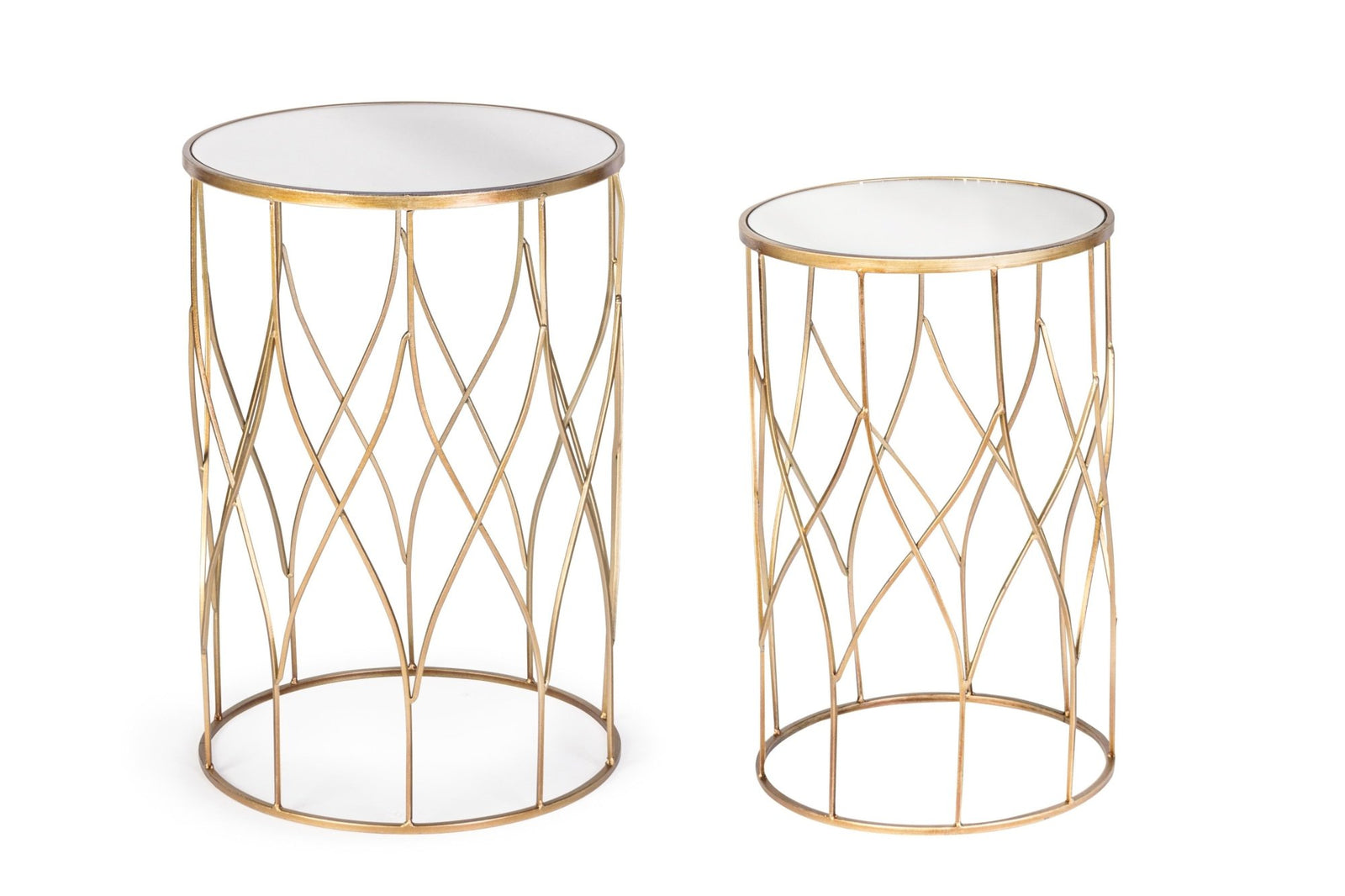 Dohányzóasztal - ELENOR 2 részes kerek dohányzóasztal V1