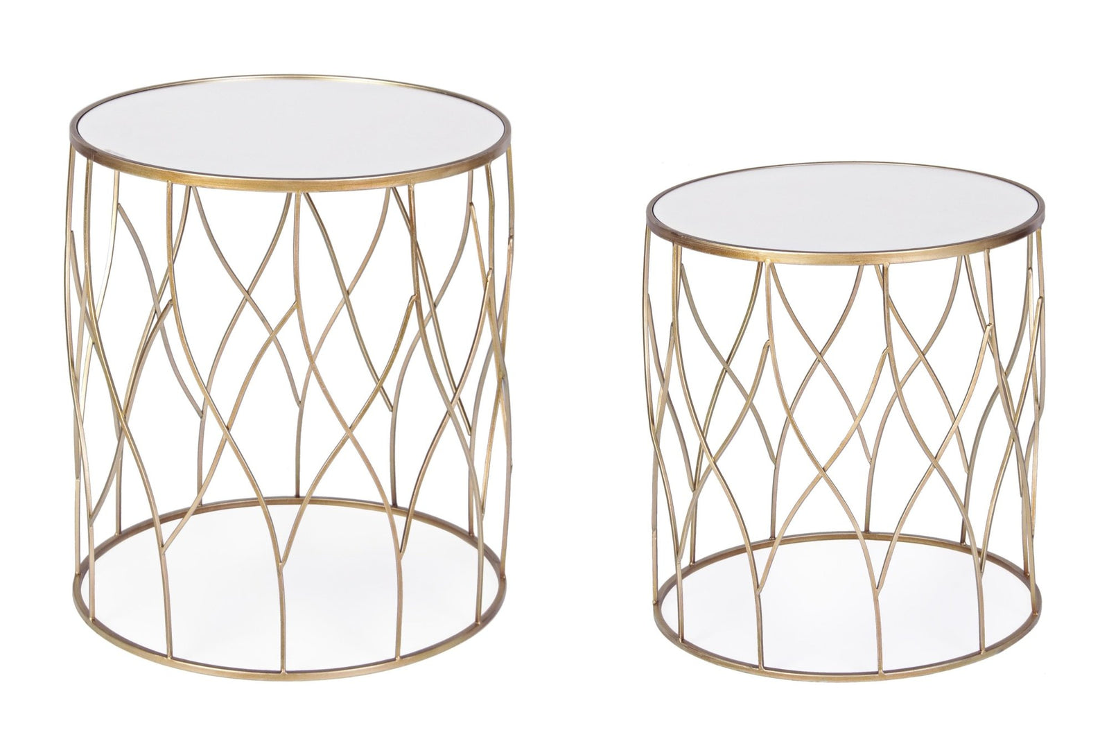 Dohányzóasztal - ELENOR 2 részes kerek dohányzóasztal V2