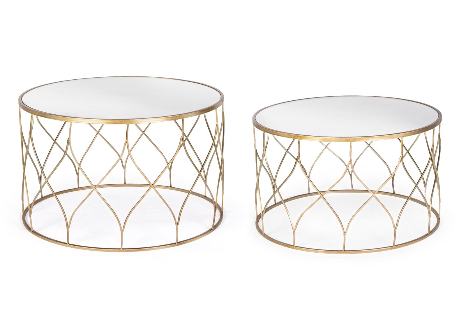 Dohányzóasztal - ELENOR 2 részes kerek dohányzóasztal V3