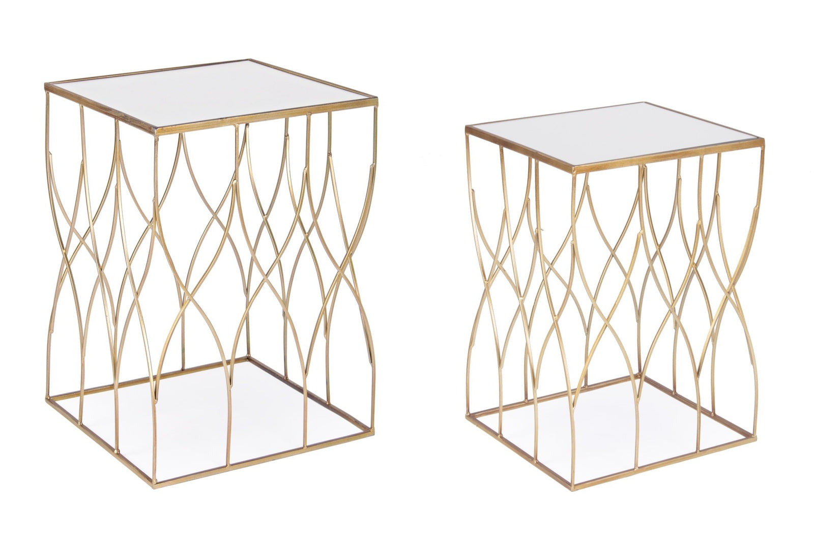 Dohányzóasztal - ELENOR 2 részes négyzetes dohányzóasztal V2