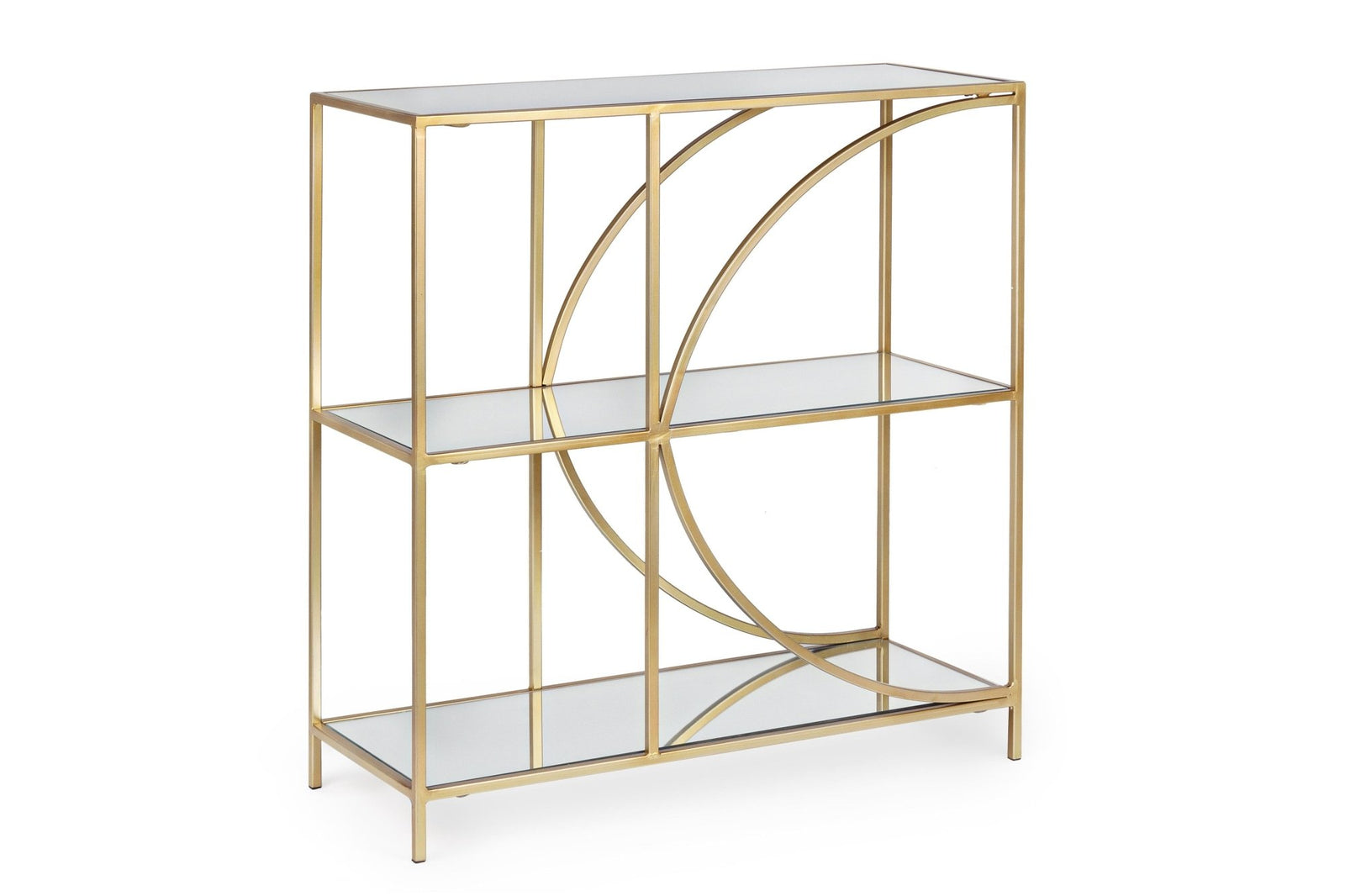 Könyvespolc - ELENOR alacsony könyvespolc 3 polccal