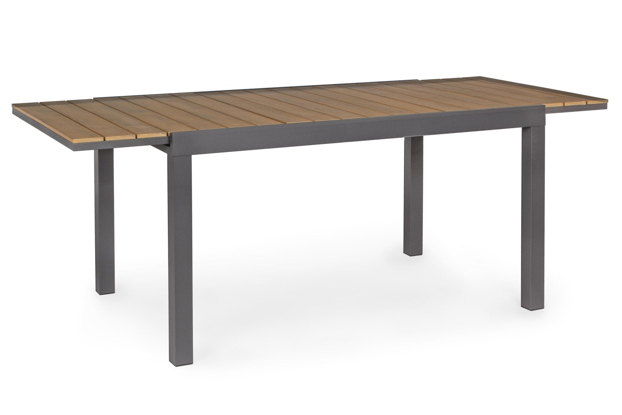 Kerti asztal - ELIAS 6 személyes barna gumifa kerti asztal