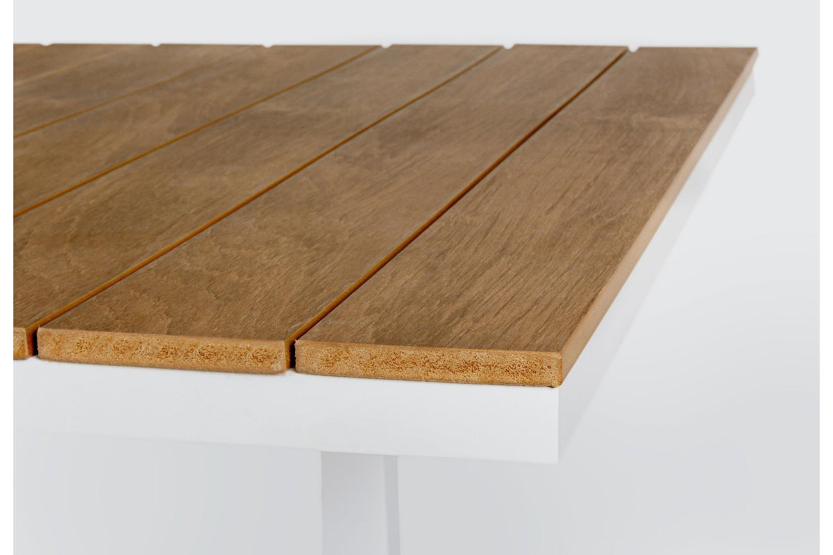 Kerti asztal - ELIAS barna gumifa kerti asztal