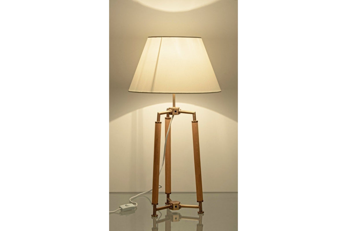 Asztali lámpa - ELLINOR fehér 100% pamut asztali lámpa