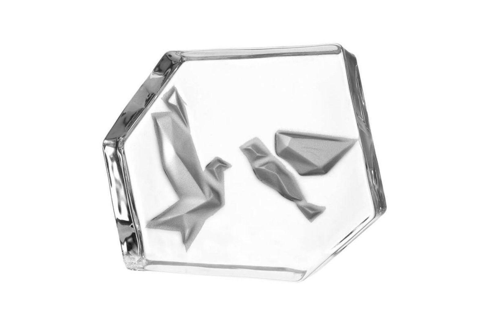 Dísztárgy - EMOZIONE levélnehezék 12cm madarak - Leonardo