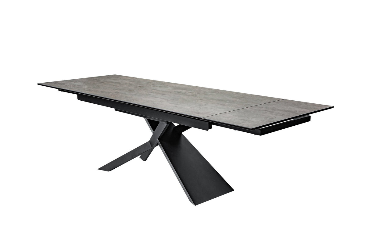 Étkezőasztal - EUPHORIA szürke kerámia bővíthető étkezőasztal 180-220-260cm