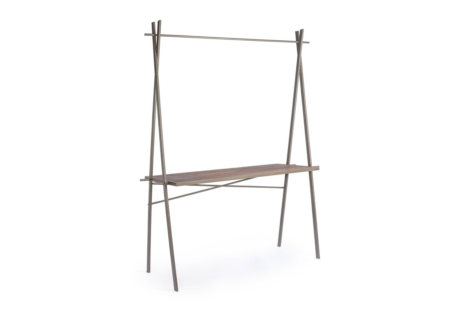 Étkezőasztal - EXHIBITOR négyszögletes kiállítóasztal 1 polccal