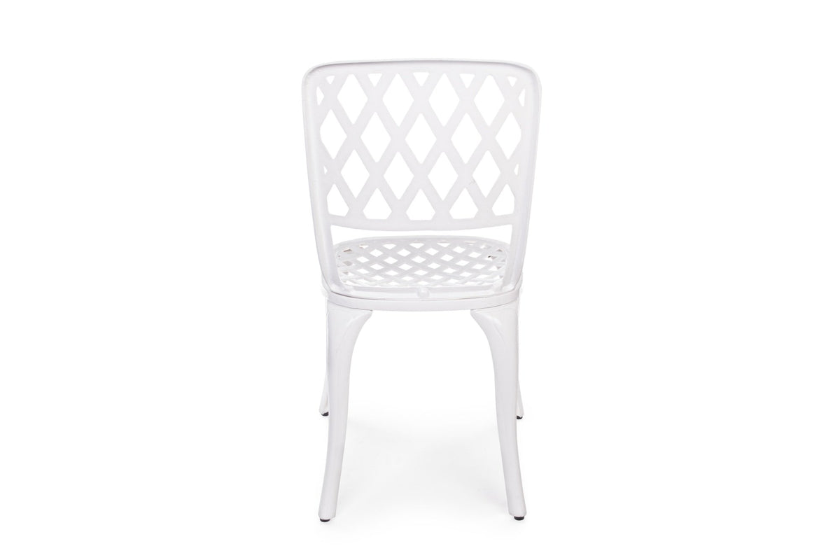 Kerti szék - FAENZA fehér alumínium kerti szék