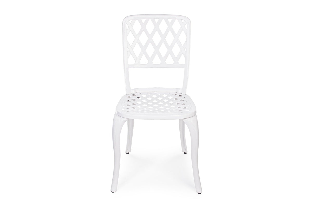 Kerti szék - FAENZA fehér alumínium kerti szék