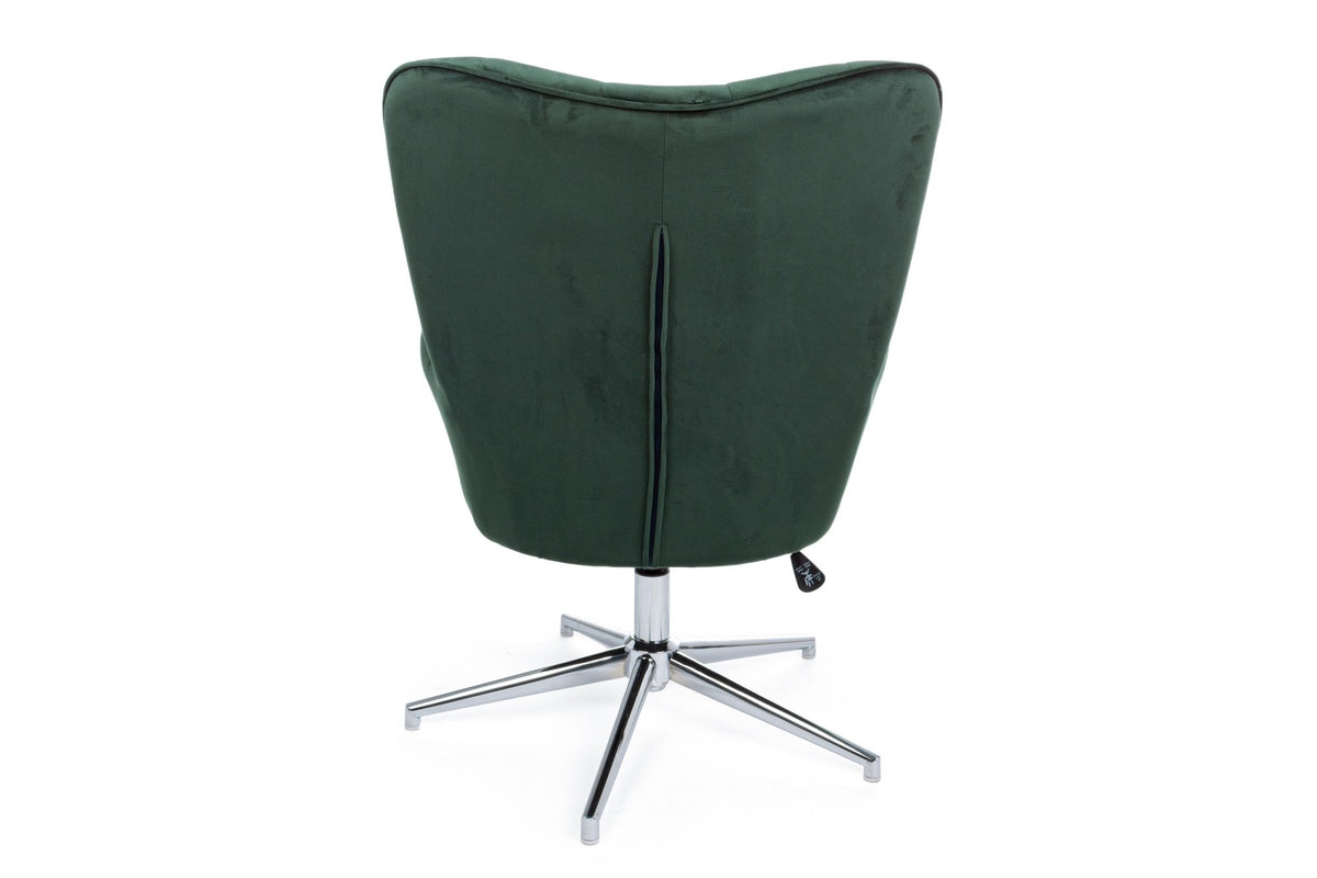 Fotel - FARIDA zöld bársony fotel