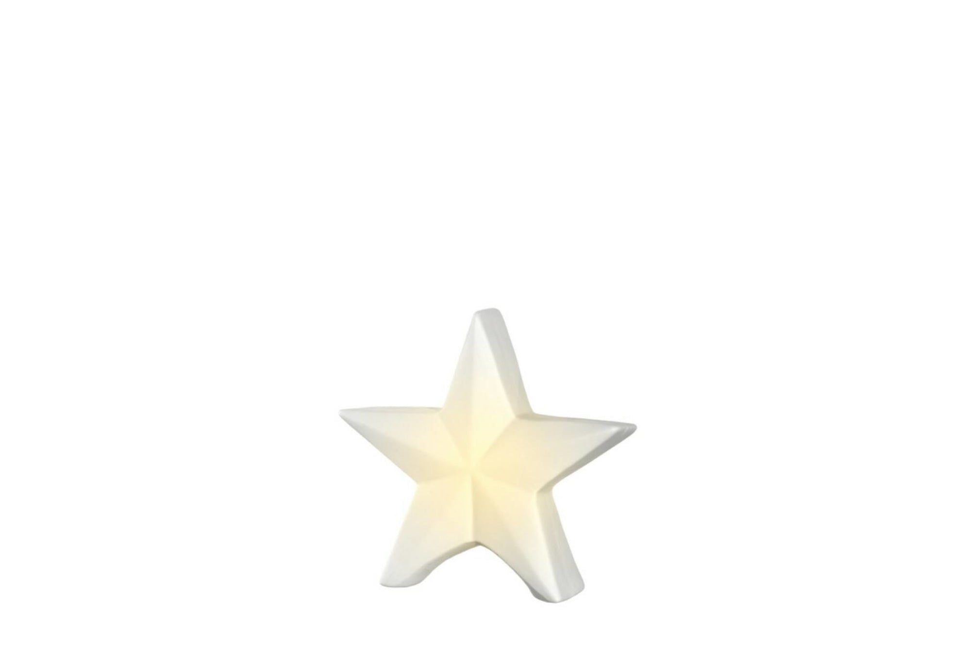 Lámpás - FELICE LED porcelán csillag 15cm fehér - Leonardo