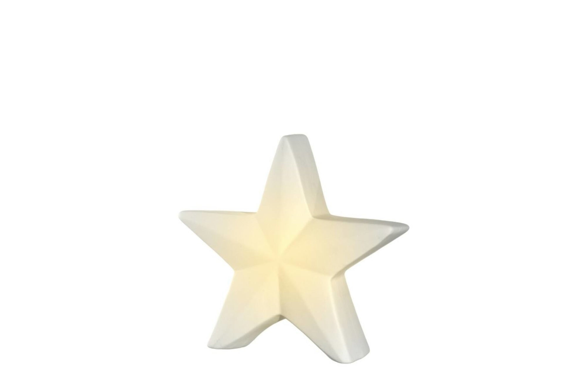 Lámpás - FELICE LED porcelán csillag 19cm fehér - Leonardo