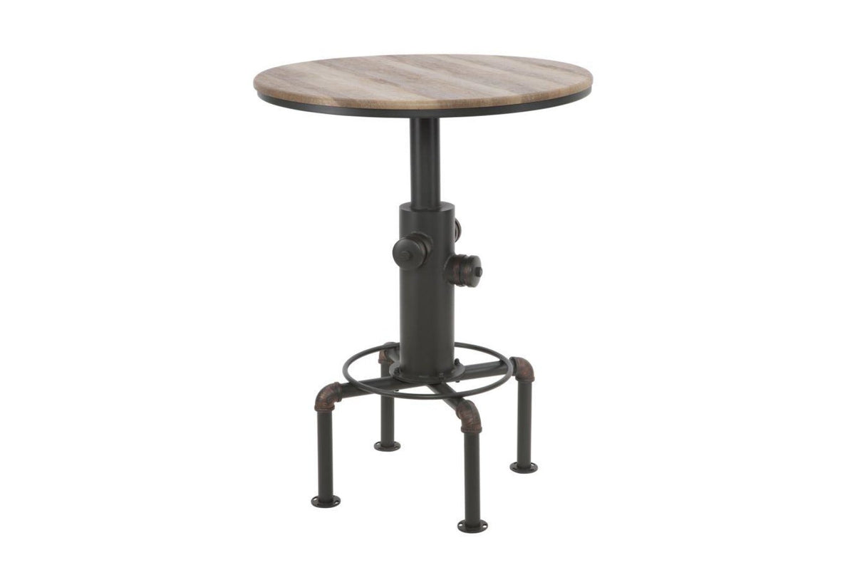 Bárasztal - FIFTH AVENUE barna és fekete vas bárasztal