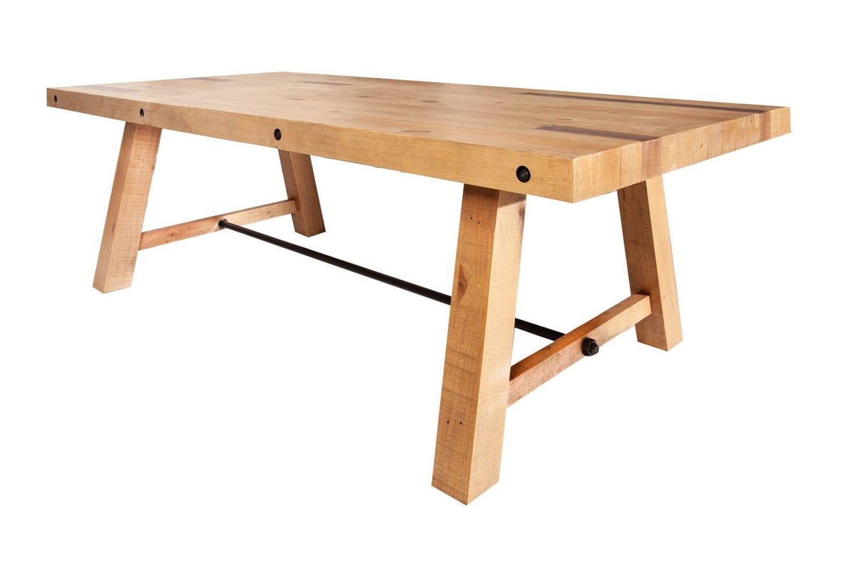 Étkezőasztal - FINCA barna fenyőfa étkezőasztal 200cm